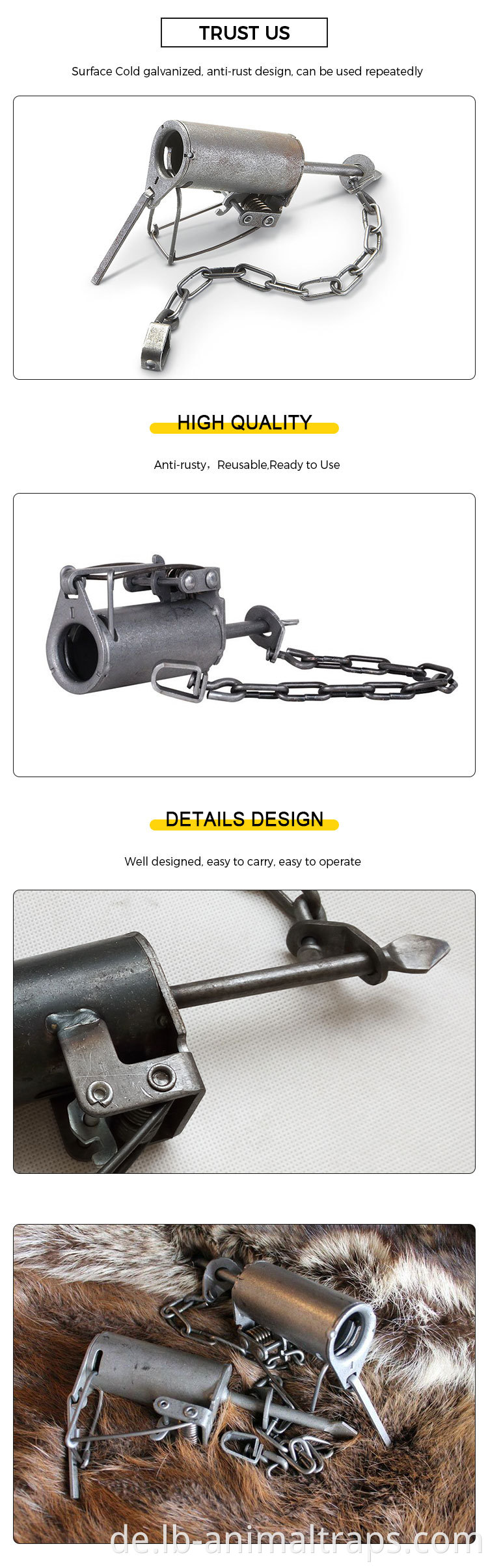 Tierhalter Tierfalle Dog Proof Coon Trap Animal Holder Animal Trap Dog Proof Coon Trap